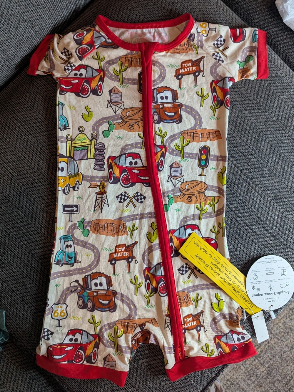 Little Sleepies Radiator Springs Cars Zippy Shorty 3T